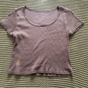 Brandy Melville Scoop Neck Crop Top